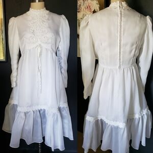 Vintage 1970's wedding dress 6